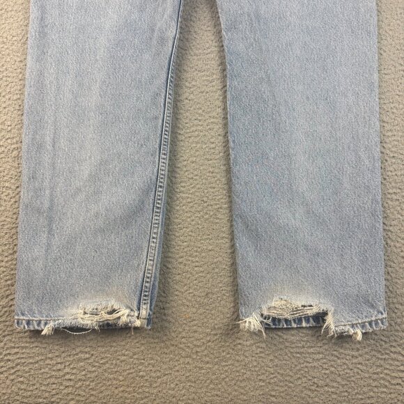 VTG Levis Jeans Mens 36x30 Blue Faded Straight Leg Reg Fit 505 Classic American - Picture 8 of 12